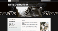 Desktop Screenshot of dotydestruction.com