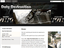 Tablet Screenshot of dotydestruction.com